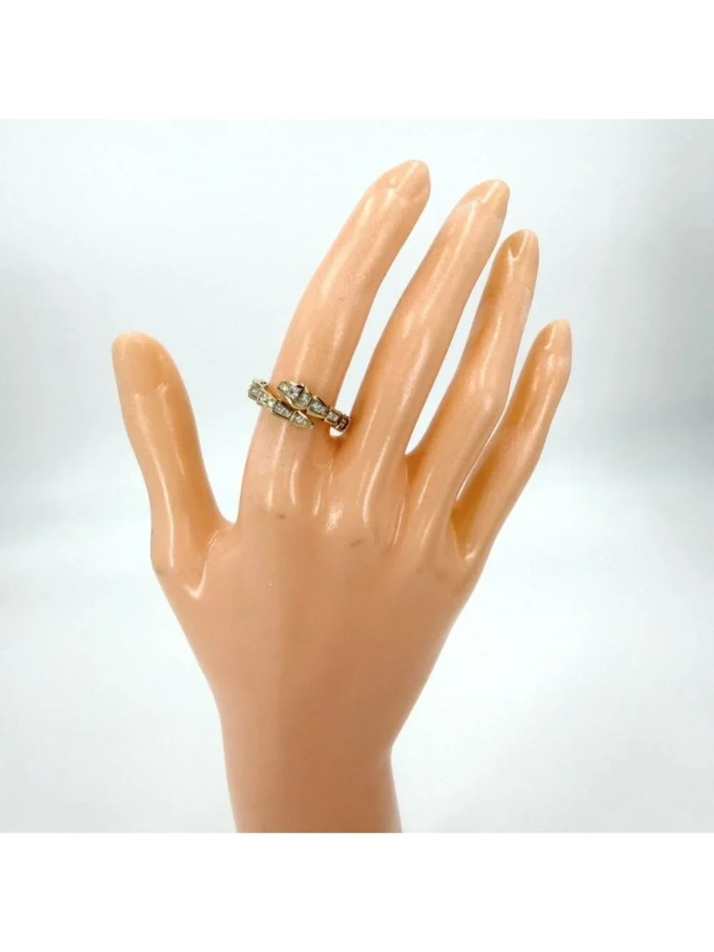 Bvlgari Ring Serpenti Viper 18K YG S Gold Diamond
